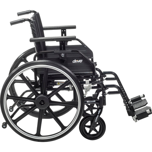 Drive Medical PLA416FBUARAD-SF Viper Plus GT Wheelchair with Universal Armrests, Swing-Away Footrests, 16" Seat